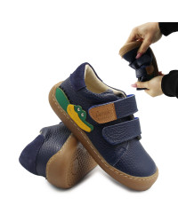 Buty Na Jesień Dla Chłopca Półbuty Barefoot Ameko Otis Croco Navy