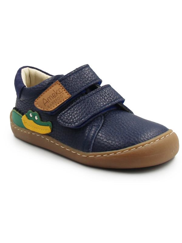 Buty Na Jesień Dla Chłopca Półbuty Barefoot Ameko Otis Croco Navy