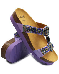 Damskie Klapki Na Lato Koraliki Scholl New Bogota Wedge Med MF266071033