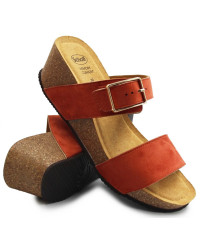 Klapki Damskie Na Obcasie Scholl Ravello 2 Straps med MF320451555