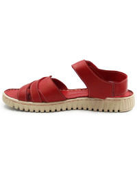 Komfortowe sandały damskie na lato ze skóry naturalnej Manitu 910145-04