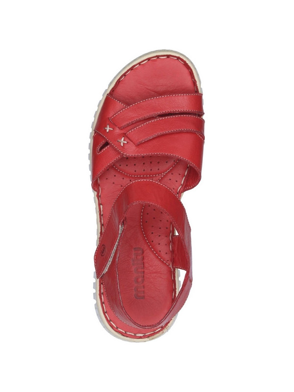 Komfortowe sandały damskie na lato ze skóry naturalnej Manitu 910145-04