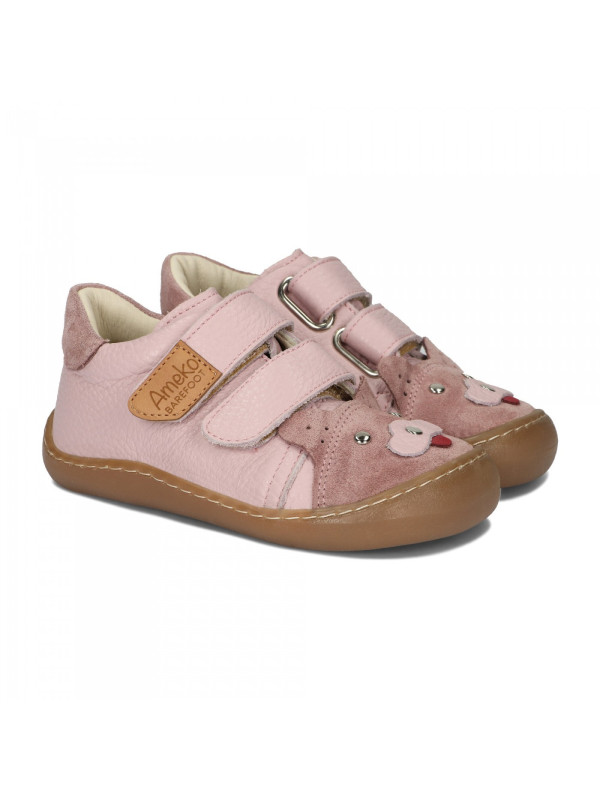 Buty Dla Dziewczynki Na Wiosnę Różowe Barefoot Ameko Otis Kiti Rose