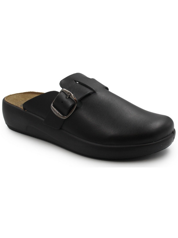 Klapki Damskie Do Pracy Zabudowane Palce Scholl Nilla Buckle med MF 31730004