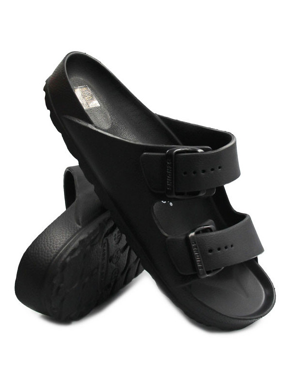 Plażowe Klapki Męskie Mallorca Czarne Genuins