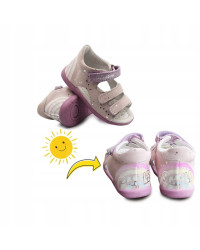 Sandały Dziewczęce zmieniające kolor D.D.Step g075-345 Mauve