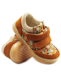 Dziecięce Buty Na Wiosnę w Misie Barefoot Jamet 1126 Rudy Miś