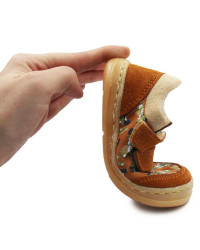 Dziecięce Buty Na Wiosnę w Misie Barefoot Jamet 1126 Rudy Miś