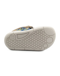 Dziecięce Buty Wiosenne Na Rzep Barefoot w Misie Jamet 1126 Niebieski Miś