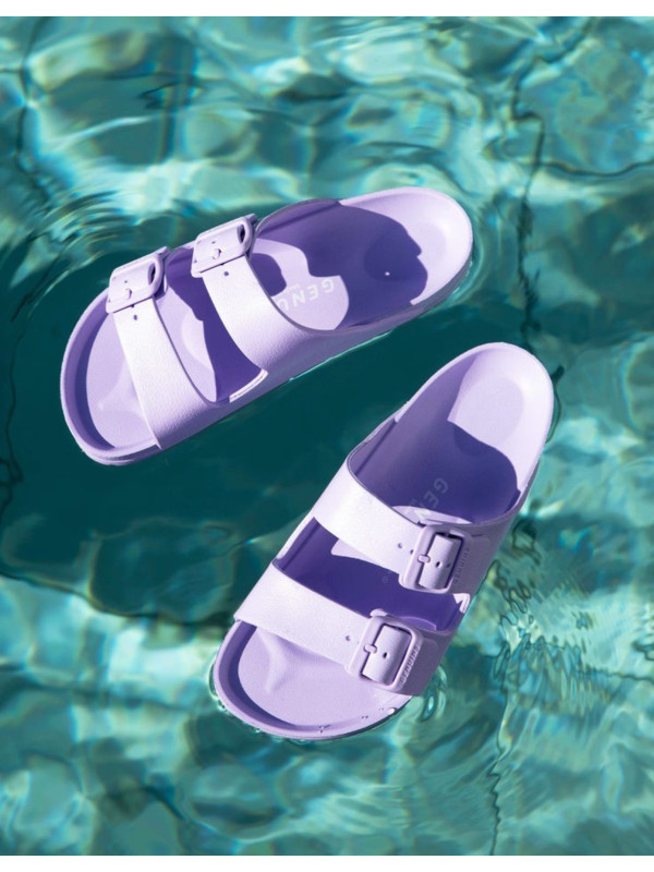 Klapki Damskie Basenowe Genuins Mallorca Lawender