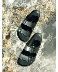 Klapki Męskie Basenowe Plażowe Genuins Mallorca khaki