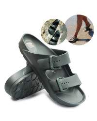 Klapki Męskie Basenowe Plażowe Genuins Mallorca khaki