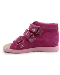 Sandały ortopedyczne dla dziewczynki z usztywnionym wysokim zapiętkiem Dawid 009