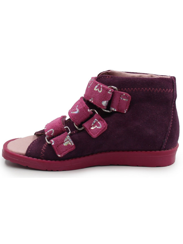 Sandałki ortopedyczne dla dziewczynek do przedszkola z obcasem Thomasa Dawid 003