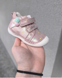 Buty Dla Dziewczynki Na Wiosnę Błyszczące DD STEP S015-51219B Metalic Pink