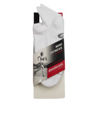 Białe Skarpety Krótkie Stopki Mini Fitness Deodorant