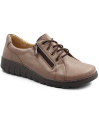 Eleganckie Buty Na Jesień Damskie Skórzane Helios 429 Brąz