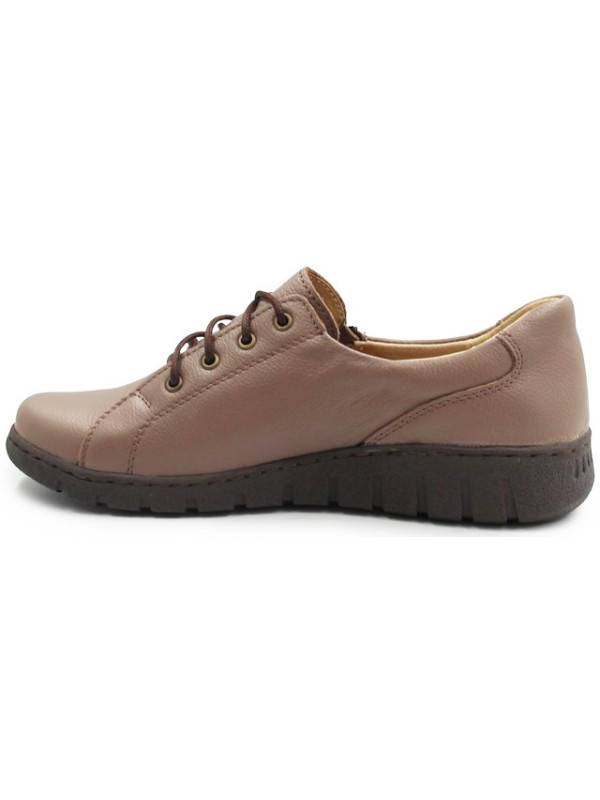 Eleganckie Buty Na Jesień Damskie Skórzane Helios 429 Brąz