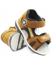 Sandały Dla Chłopca Na Lato Brązowe Wojtyłko 1s23735