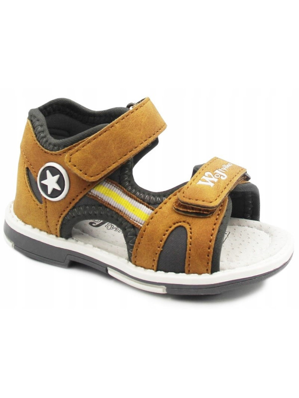 Sandały Dla Chłopca Na Lato Brązowe Wojtyłko 1s23735