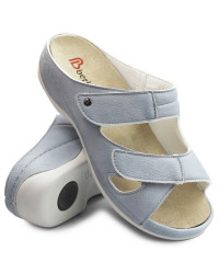 Klapki dla kobiet na lato ze skóry naturalnej Berkemann Janna 01027-354