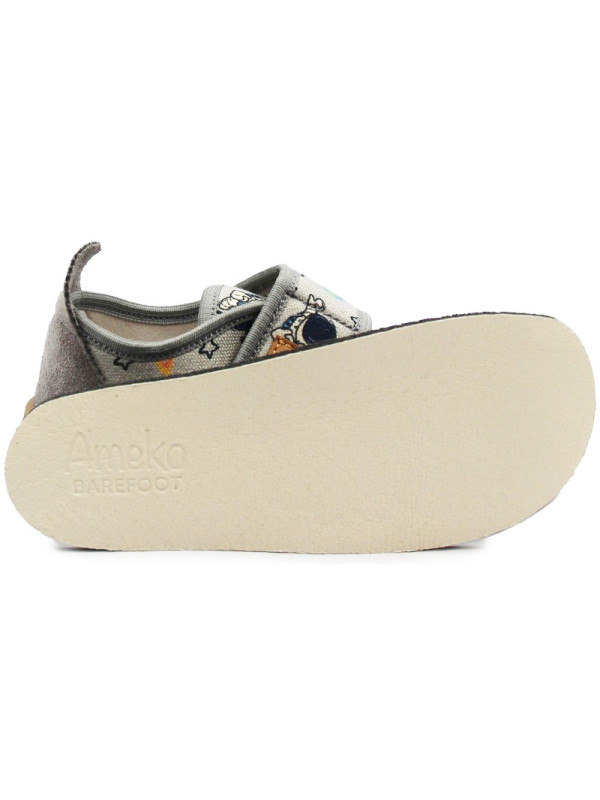 Buty Na Zmianę Do Szkoły i Przedszkola Kapcie Barefoot Ameko Piko Kosmos