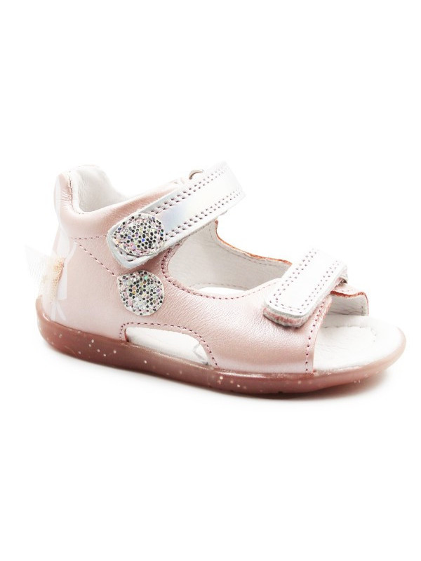Różowe Sandały Dla Dziewczynki G075-51453M Baby Pink
