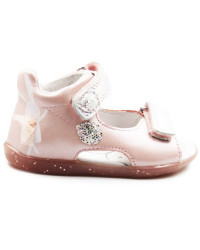 Różowe Sandały Dla Dziewczynki G075-51453M Baby Pink
