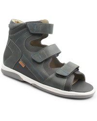 Wysokie sandały dla chłopca ze skóry naturalnej na lato MEMO LUKAS