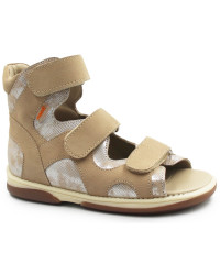 Sandały korekcyjne beżowe dla dziewczynek na lato MEMO JOANNA