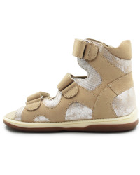 Sandały korekcyjne beżowe dla dziewczynek na lato MEMO JOANNA