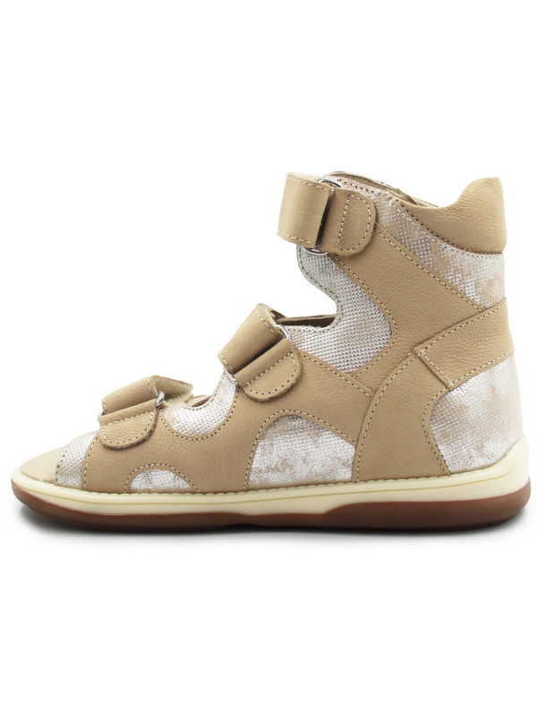 Sandały korekcyjne beżowe dla dziewczynek na lato MEMO JOANNA
