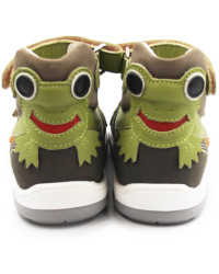 Profilaktyczne sandały z wysokim zapiętkiem na szerokie stopy MEMO FROG