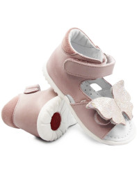 Sandały Dla Dziewczynki Z Motylem Emel es 2428e-4