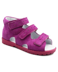 Sandały dla dziewczynki z obcasem thomasa do przedszkola Kornecki OR 03 fuxia