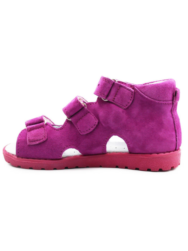 Sandały dla dziewczynki z obcasem thomasa do przedszkola Kornecki OR 03 fuxia