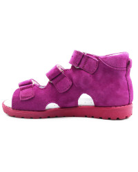 Papcie dla dziewczynek sandałki profilaktyczne do szkoły Kornecki OR 103 fuxia