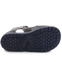 Kapcie profilaktyczne dla chłopca ażurowe do przedszkola szkoły Kornecki OR 03 grafit/s