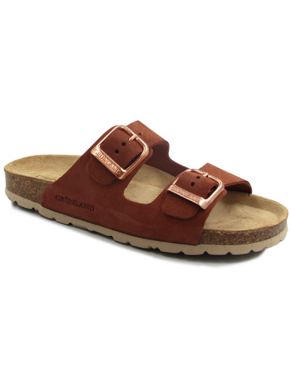 Klapki damskie na lato wakacje do pracy profilowane Grunland cb 2631 sara mattone