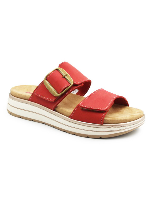 Klapki Damskie Batz Karina Czerwone