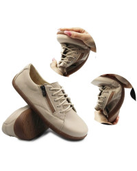 Damskie Buty Barefoot Półbuty Helios 436 beż