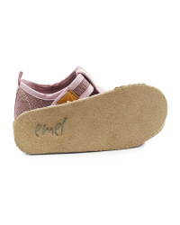 Różowe Kapcie Dla Dziewczynki Do Szkoły i Przedszkola Na Rzep Emel 101-7