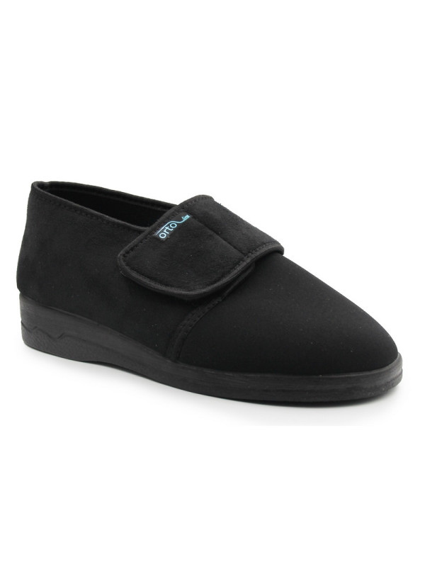 Półbuty Jesienne Damskie Czarne Na Rzep Adanex 29630