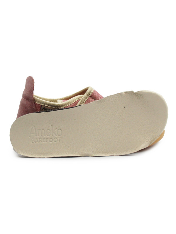 Różowe Kapcie Dla Dziewczynki Na Rzep Do Szkoły i Przedszkola Ameko Brownrose