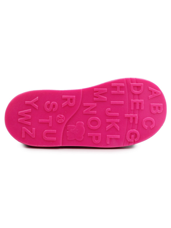 Kapcie profilaktyczne do przedszkola szkoły dla dziewczynki Adamki róż motylek