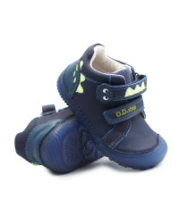 Buty Na Wiosnę Dla Chłopczyków Barefoot Świecąca Podeszwa w Ciemności DD STEP S073-52875V Royal Blue