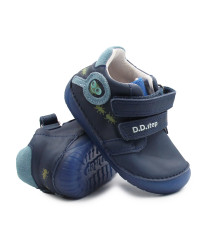 Półbuty Dla Chłopczyka na Wiosnę Barefoot DD STEP S070-52576 Bermuda Blue