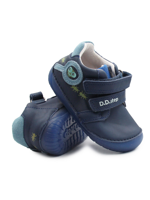 Półbuty Dla Chłopczyka na Wiosnę Barefoot DD STEP S070-52576 Bermuda Blue