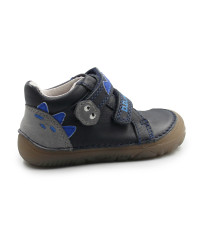 Półbuty Dla Chłopczyków Na Rzep Wiosenne Barefoot DD STEP S073-52875B Black