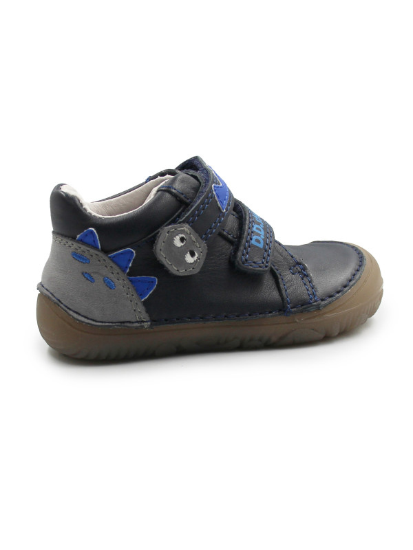 Półbuty Dla Chłopczyków Na Rzep Wiosenne Barefoot DD STEP S073-52875B Black